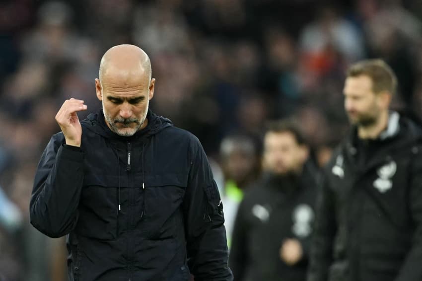 Pep Guardiola é treinador do Manchester City desde 2016 (Foto: JUSTIN TALLIS / AFP)