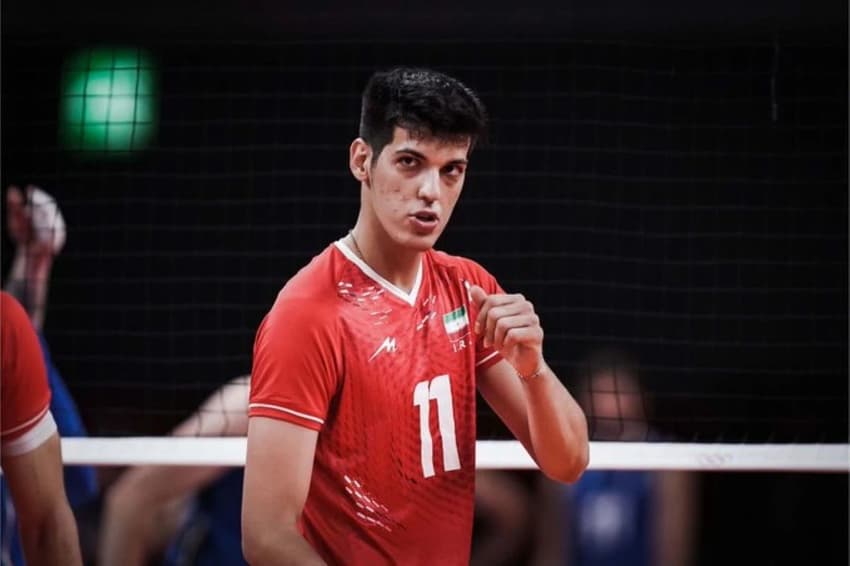 Saber Kazami, atleta de vôlei iraniano, teve a morte cerebral confirmada (Foto: Divulgação)
