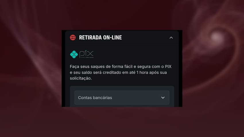 Captura da tela de retiradas e saques, provando que a Superbet paga mesmo.