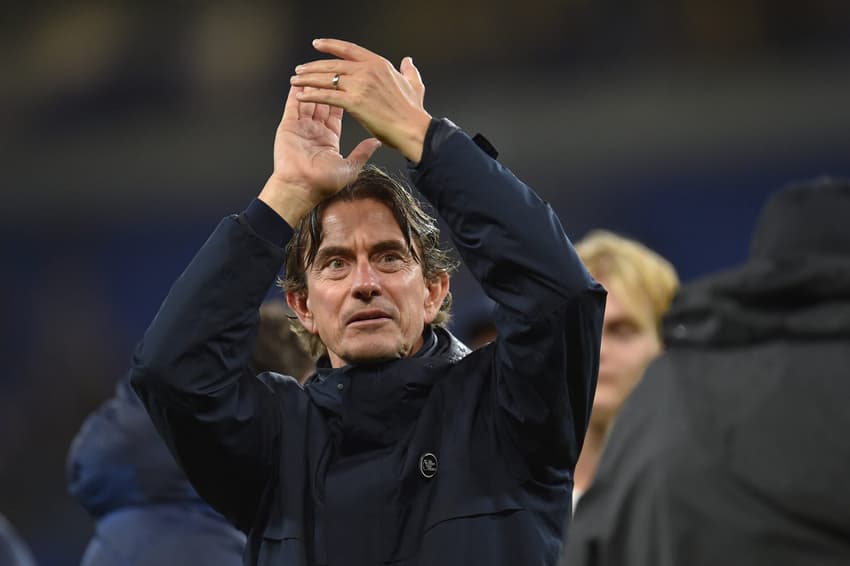 Thomas Frank é o técnico do Tottenham (Foto: PETER POWELL / AFP)
