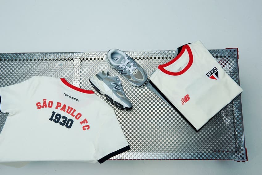 Essa é a primeira coleção infantil desenvolvida pela New Balance para o São Paulo (Foto: Divulgação)