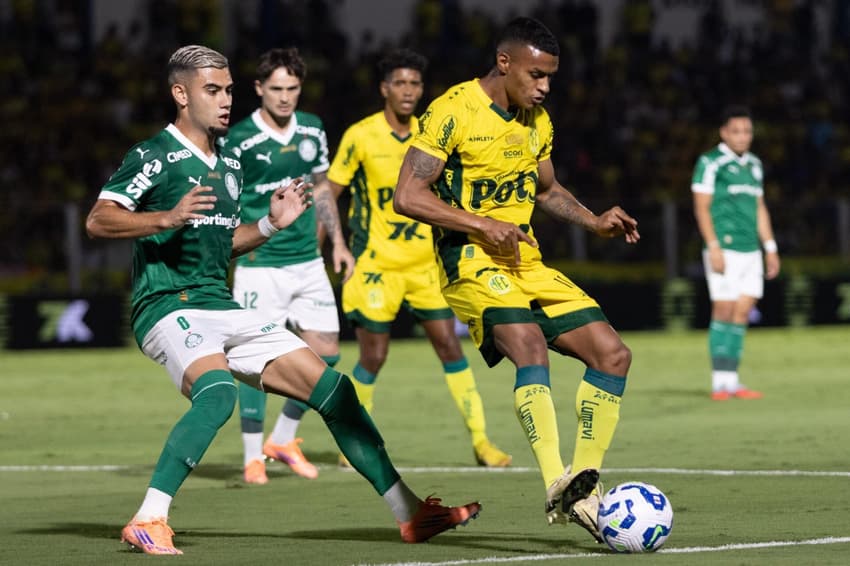 Mirassol venceu o Palmeiras pela 33ª rodada do Campeonato Brasileiro (Foto: Douglas Ribeiro/Agência F8/Gazeta Press)