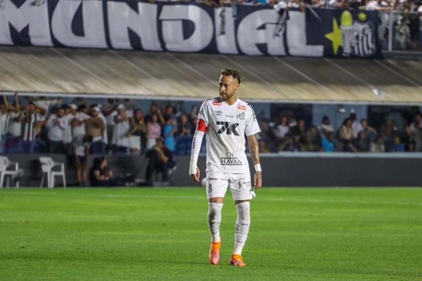 Neymar foi titular do Santos no clássico contra o Palmeiras. (Foto: Theo Daolio/Mochila Press/ Gazeta Press)