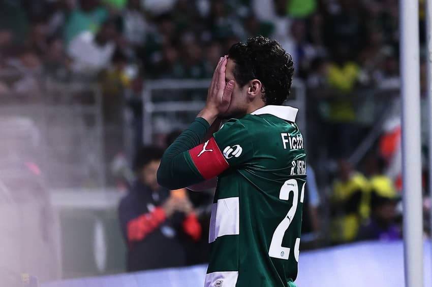 Veiga em partida do Palmeiras pelo Brasileirão