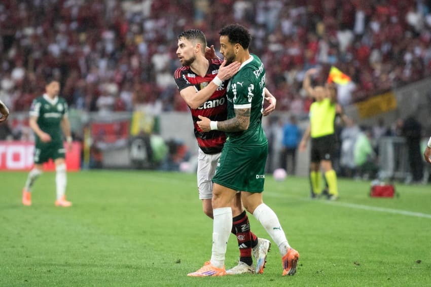 Jorginho na partida entre Flamengo e Palmeiras (Foto: Delmiro Junior/Photo Premium/Gazeta Press)