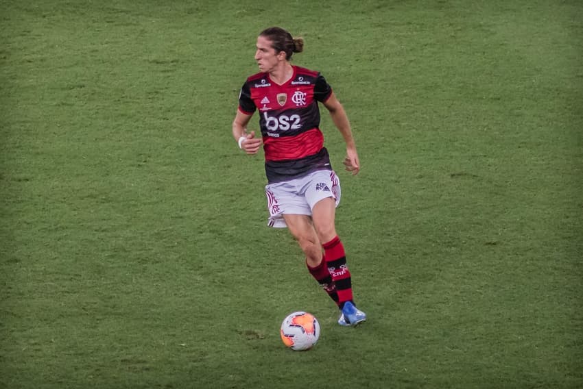 Filipe Luís em ação pelo Flamengo como jogador (Foto: Maga Jr/O Fotografico/Gazeta Press)