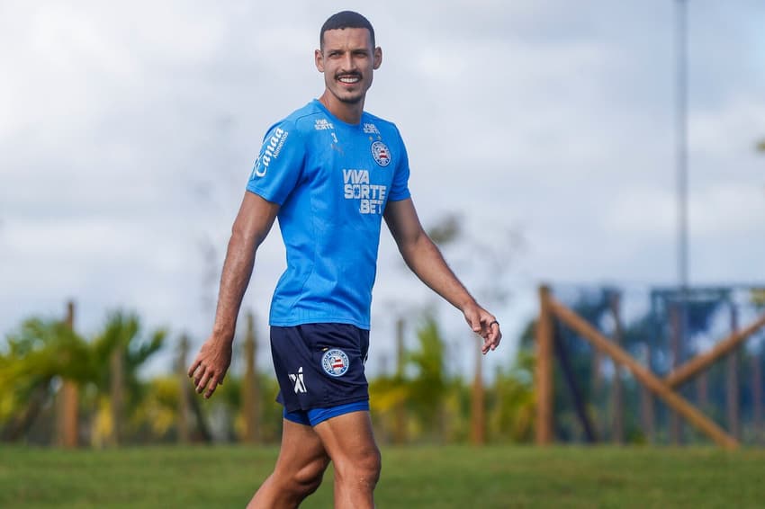 Gabriel Xavier treina pelo Bahia (Foto: Rafael Rodrigues / EC Bahia)