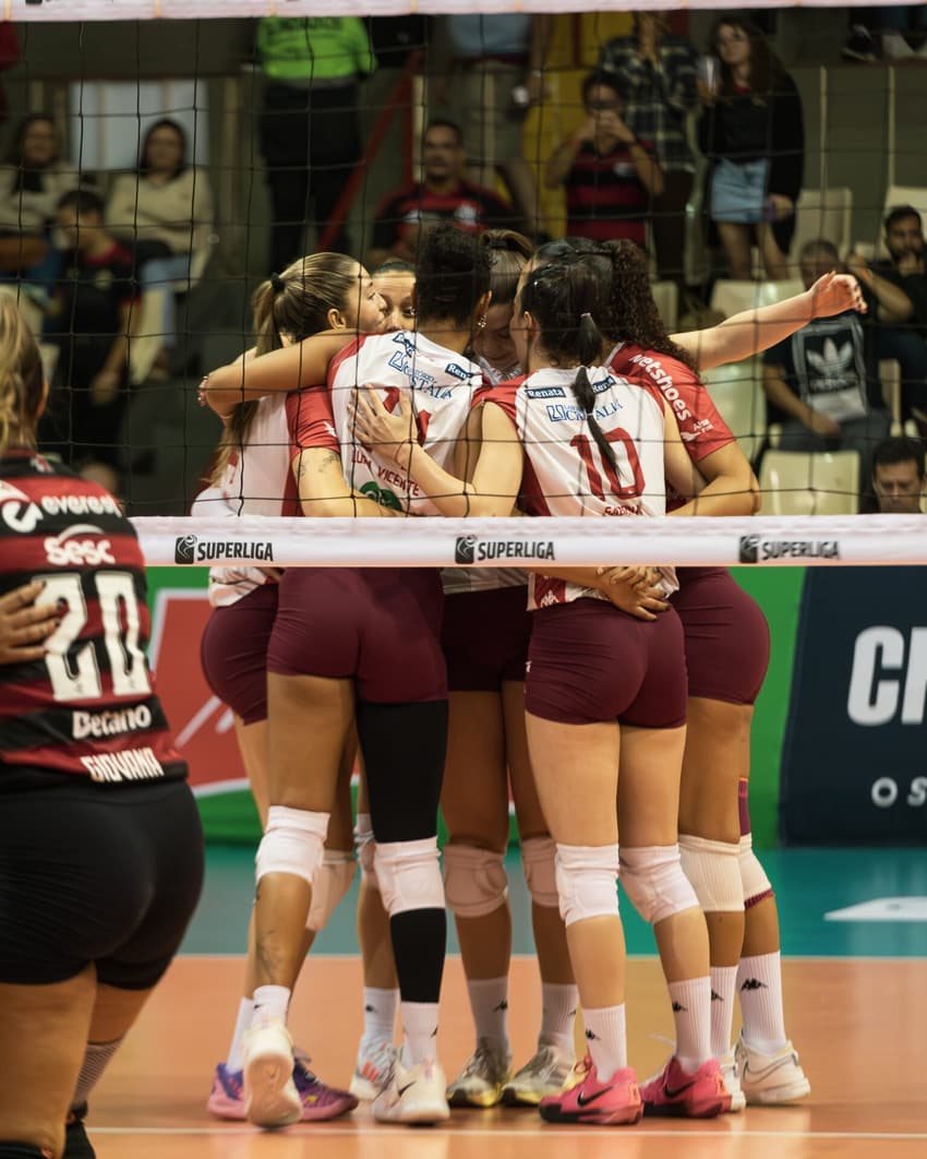 Sesc RJ Flamengo x Barueri na Superliga Feminina (Foto: Mariana Sá/ Flamengo)