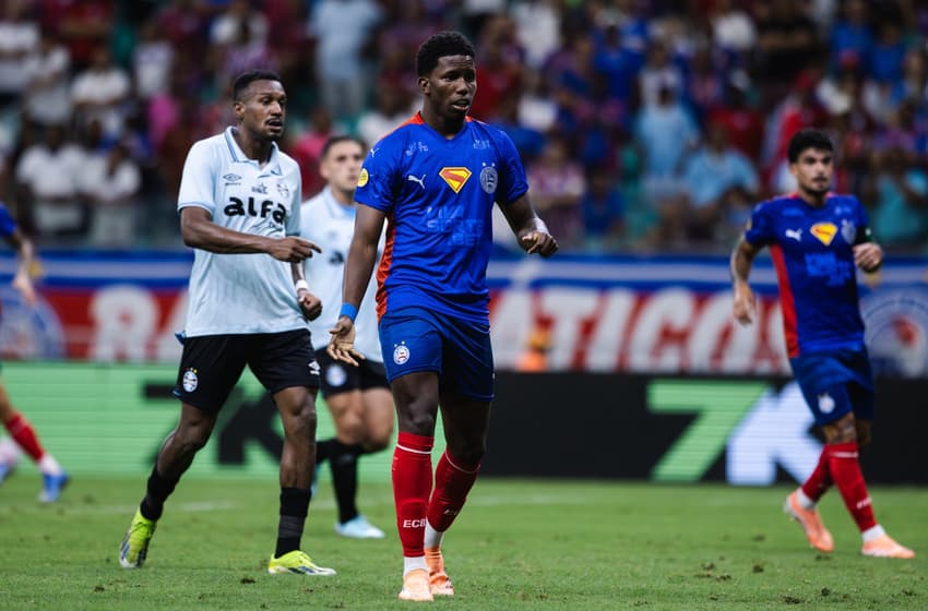 Ruan Pablo em ação contra o Grêimo (Foto: Letícia Martins / EC Bahia)