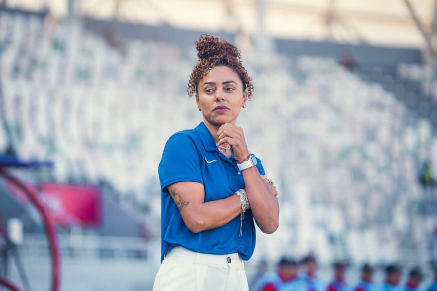 Rilany Silva comanda a Seleção Feminina sub-17. (Foto: Fabio Souza/CBF)