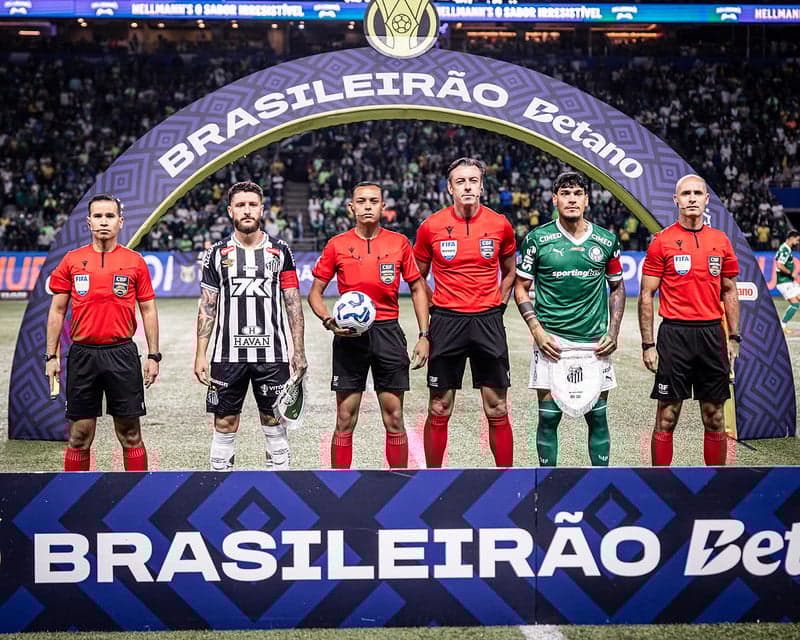 O Palmeiras recebeu o Santos no dia 6 de novembro, no Allianz Parque, pelo Brasileirão. (Foto: Raul Baretta/ Santos FC)