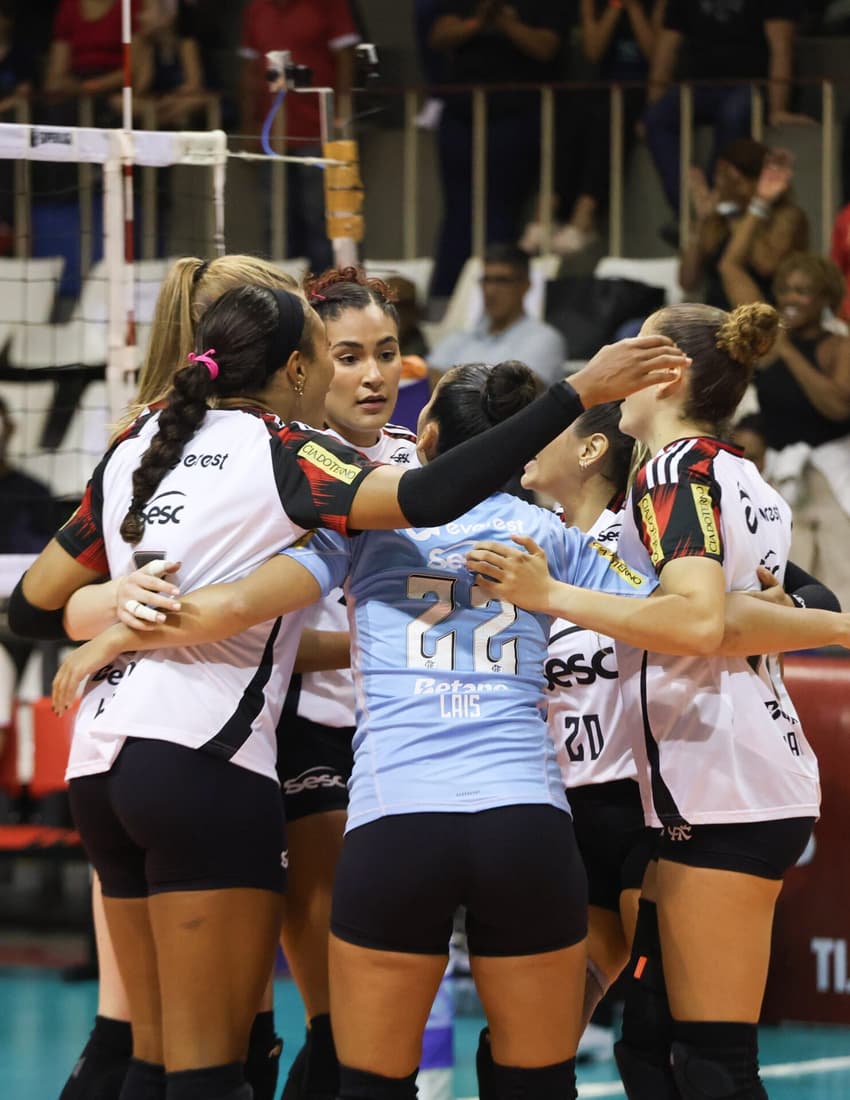 Flamengo vence Tijuca pela Superliga Feminina 25/26 (Foto: Mariana Sá/ Flamengo)