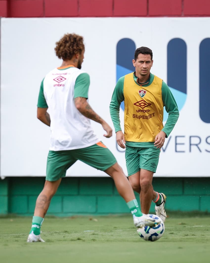 Ganso retorna aos treinos pelo Fluminense (Foto: Lucas Merçon/ Fluminense FC)