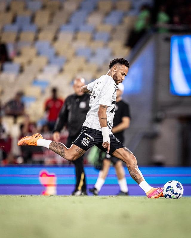 Neymar acumula 25 partidas e 7 gols pelo Santos nesta temporada. (Foto: Raul Baretta/ Santos FC)