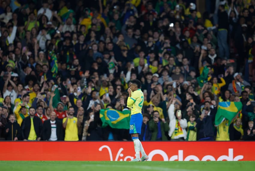 Estêvão durante jogo contra Senegal (Foto: Rafael Ribeiro/ CBF)