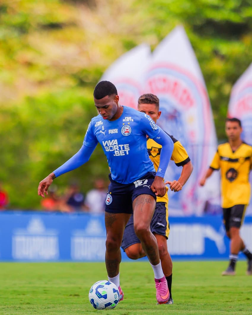 Jean Lucas em ação contra o time do Five FC (Foto: Letícia Martins / EC Bahia)