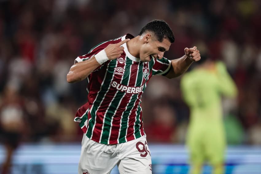 Kevin Serna comemorando gol do Fluminense (Foto: Marcelo Gonçalves/Fluminense)