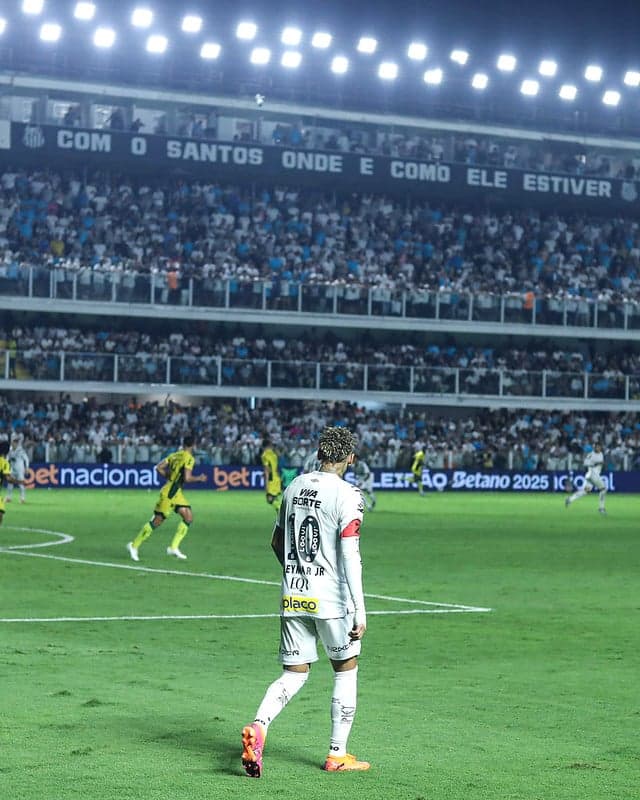 Neymar foi titular do Santos no empate por 1 a 1 diante do Mirassol. (Foto: Reinaldo Campos/ Santos FC)