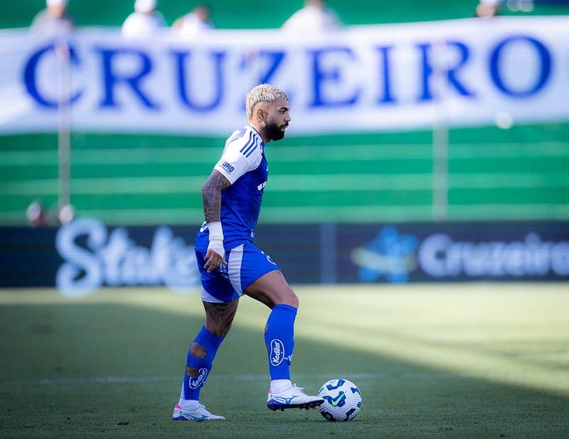 Atacante Gabigol, do Cruzeiro, em jogo contra o Juventude (Foto: Lucas Bubols/Cruzeiro)