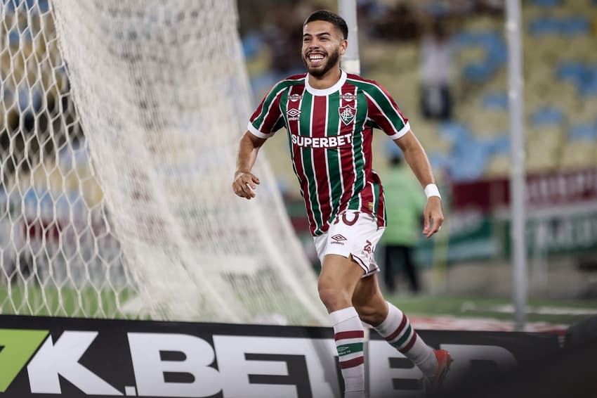 Nonato comemora gol em Fluminense x São Paulo (Foto: Lucas Merçon/ Fluminense FC)