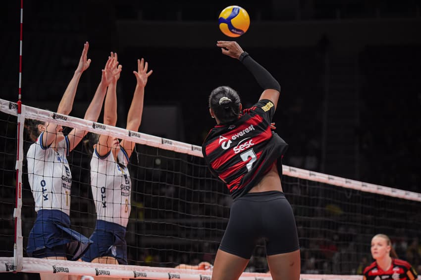 Flamengo x Minas na Superliga Feminina 25/26 (Foto: Paula Reis/ Flamengo)