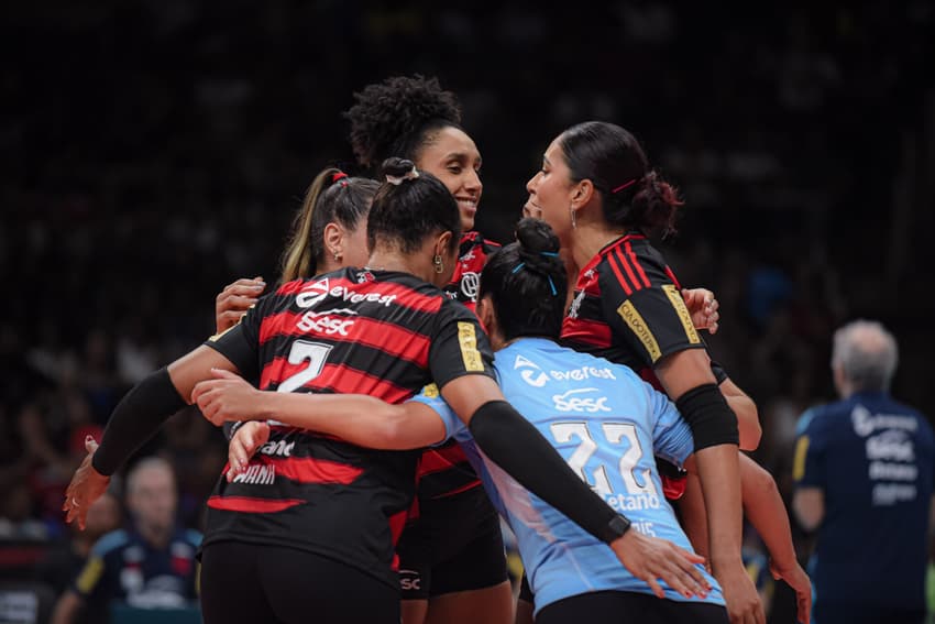 Sesc RJ Flamengo x Minas na Superliga Feminina 25/26 (Foto: Paula Reis/ Flamengo)