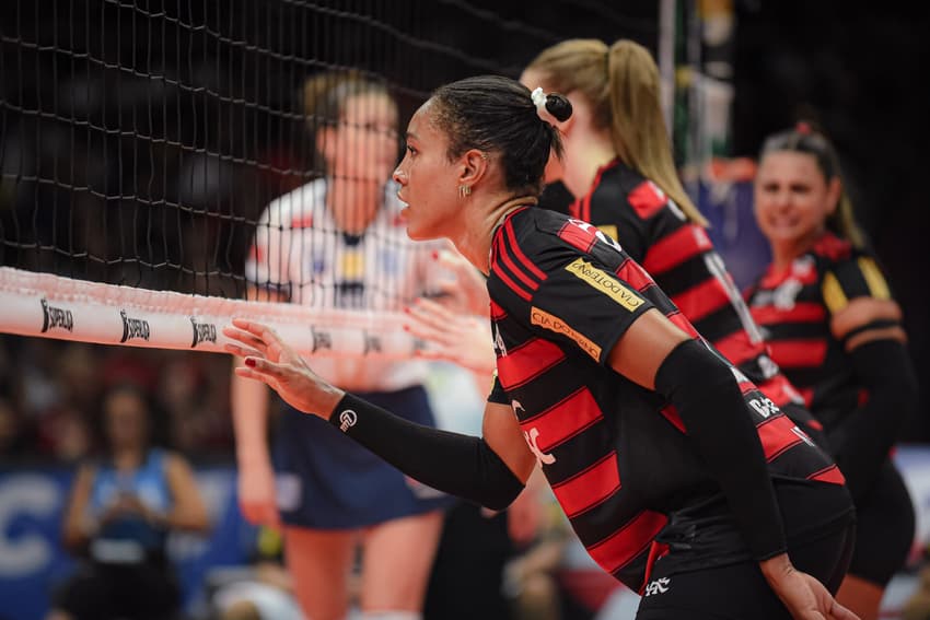 Simone Lee foi a maior pontuadora de Sesc RJ Flamengo x Minas na Superliga (Foto: Paula Reis/ Flamengo)