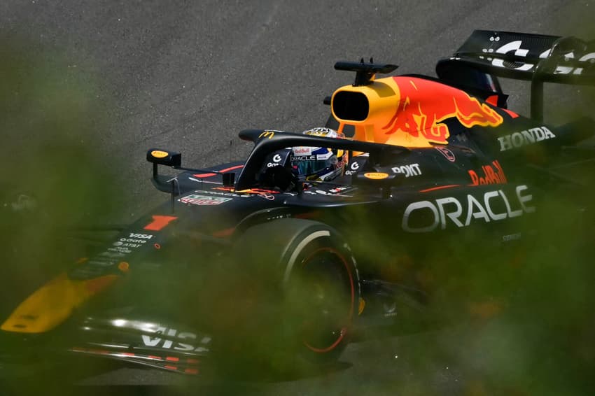 Max Verstappen no primeiro treino livre do GP de Interlagos (Foto: Nelson Almeida/ AFP)