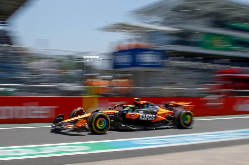Lando Norris no GP de São Paulo de F1 (Foto: Lando Norris no GP de São Paulo de F1 (Foto: Miguel Schincariol/ AFP)