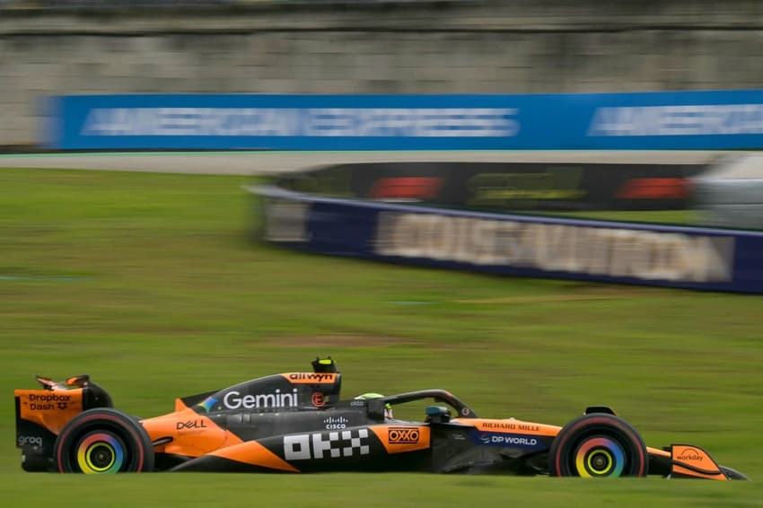 Lando Norris vence sprint do GP do Brasil (Foto: Nelson Almeida/ AFP)