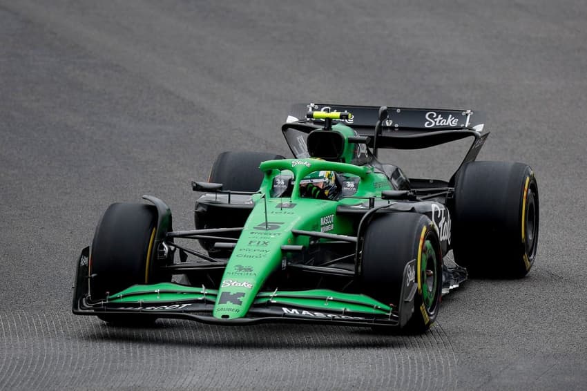 Gabriel Bortoleto na manhã deste sábado em Interlagos