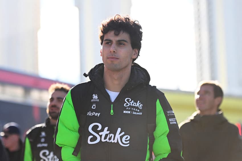 Gabriel Bortoleto no GP de Las Vegas de F1 (Foto: Rudy Carezzevoli/Getty Images/AFP)