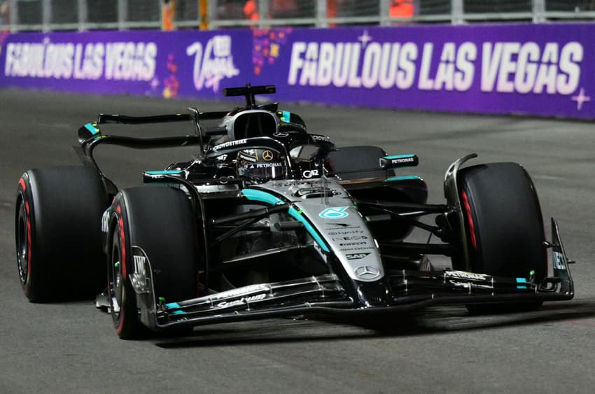 George Russell no TL3 do GP de Las Vegas de F1 (Foto: Frederic J. Brown / AFP)