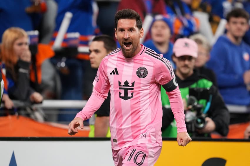 Lionel Messi em ação contra o Cincinnati, pela MLS (Foto: Jeff Dean/AFP)