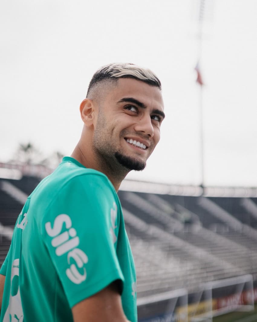 Andreas Pereira treino Palmeiras Libertadores