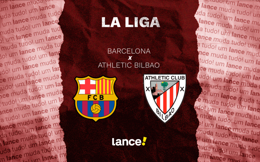Barcelona x Athletic Bilbao pela 13ª rodada de La Liga (Arte: Lance!)