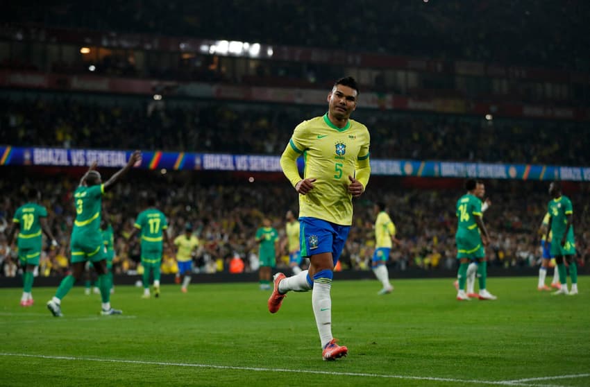 Casemiro balançou as redes em Brasil x Senegal