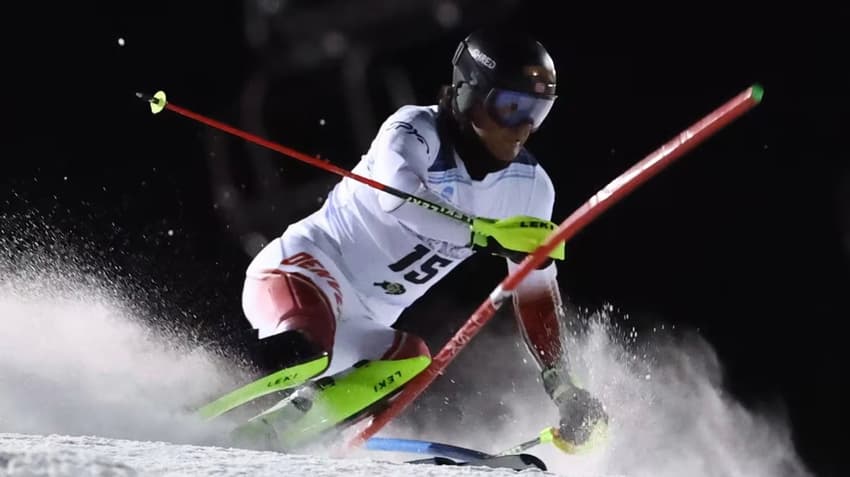 Christian Oliveira Soevik competindo pela Universidade de Denver (Foto: University of Denver Ski Team)