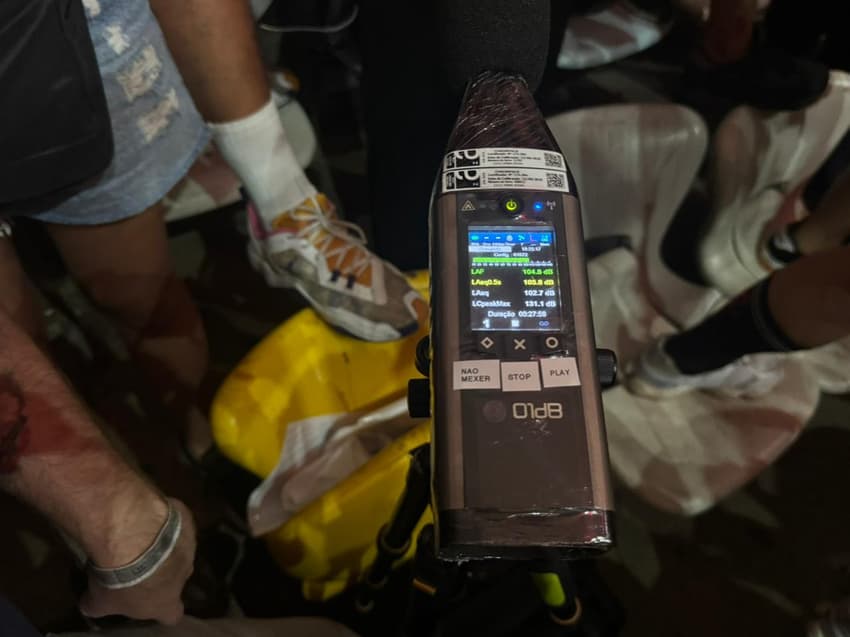 Contador decibéis Flamengo x Santos