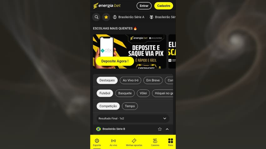 Site móvel da Energia.bet com interface adaptada Os leitores deste arquivo têm acesso aos comentários e às sugestões