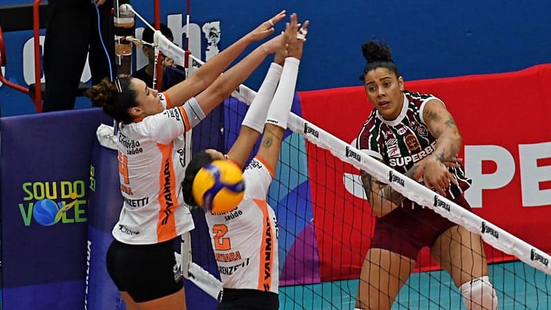 Fluminense vence o Osasco por 3 sets a 2 (Foto: Fluminense)