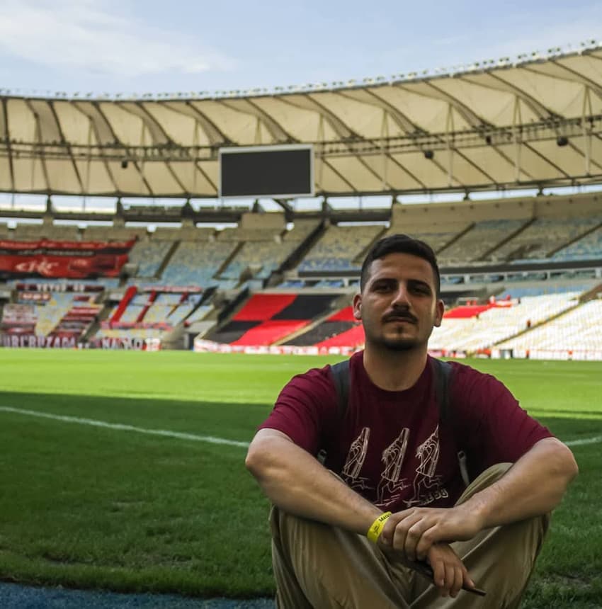 Fred, torcedor do Flamengo, está em direção a Lima, para a final da Libertadores  (Foto: Arquivo Pessoal)