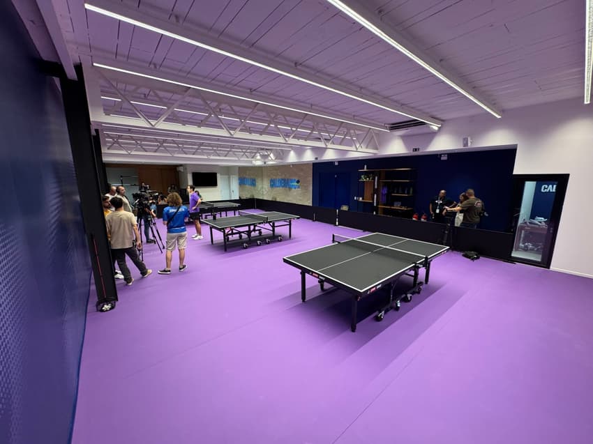 Panorâmica do clube de Hugo Calderano no Rio (Foto: Kauhan Fiaux / Lance!)