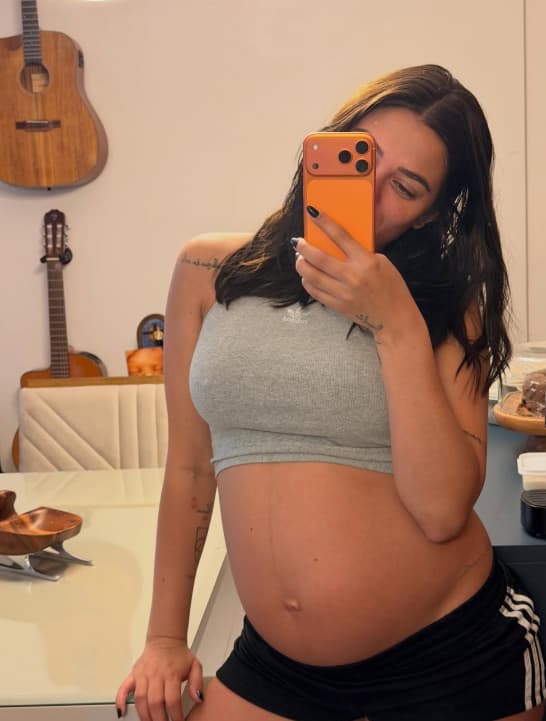 Key Alves está grávida da pequena Rosamaria (Foto: Reprodução)