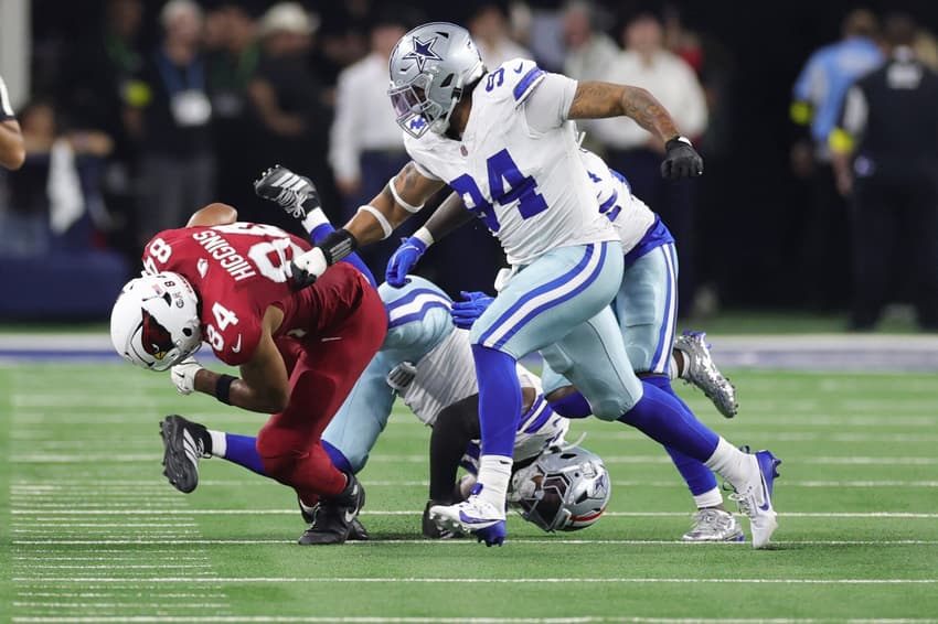 Marshawn Kneeland do Dallas Cowboys pela NFL (Foto: Stacy Revere/Getty Images/AFP)