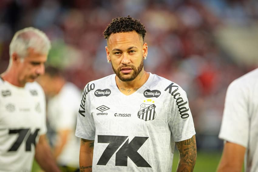 Neymar em Flamengo x Santos