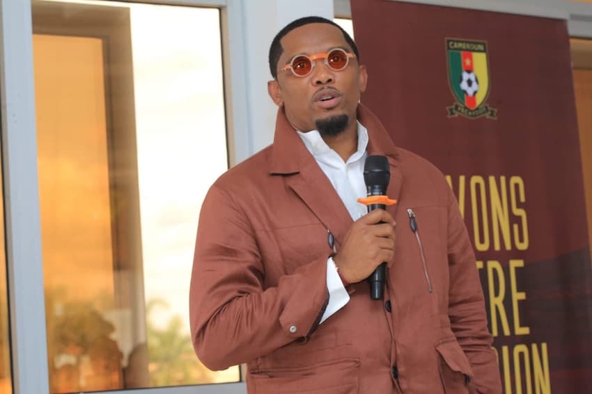 Presidente da Federação Camaronesa, Samuel Eto'o em evento oficial