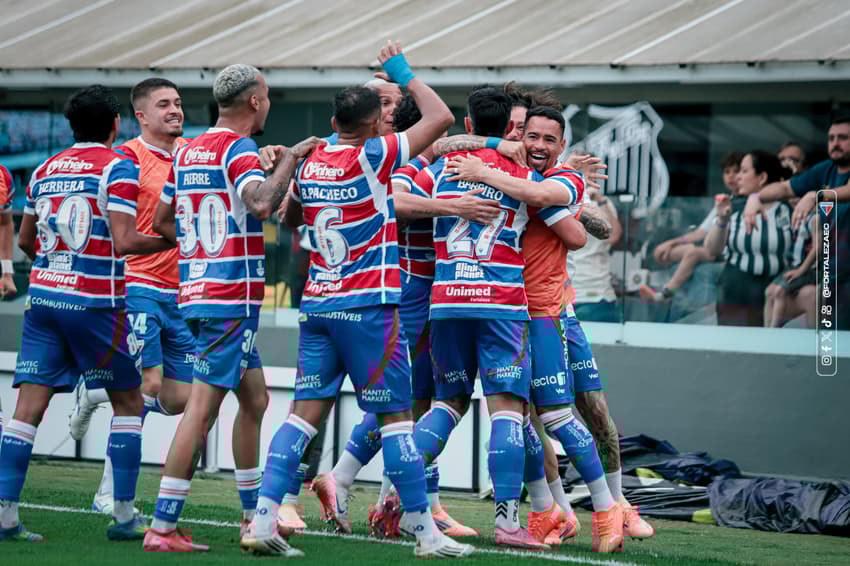 Partida entre Santos e Fortaleza, pelo Brasileirão (Foto: Mateus Lotif/Fortaleza EC)