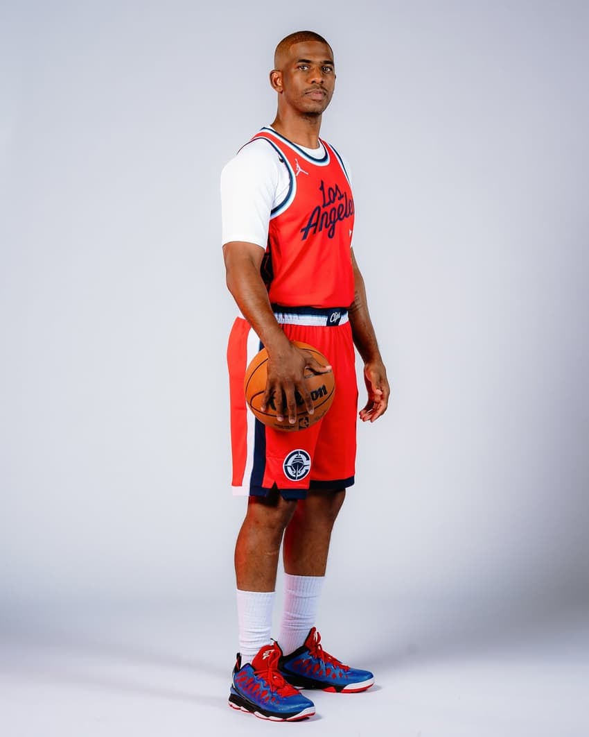 Chris Paul no Clippers (Foto: Reprodução / Instagram @laclippers)