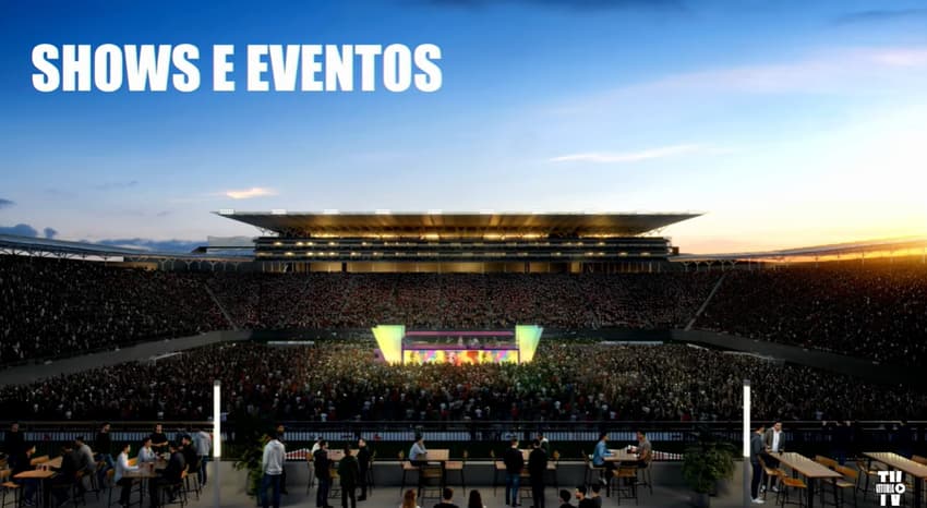 Espaço para shows na Arena Barradão (Foto: reprodução / TV Vitória)